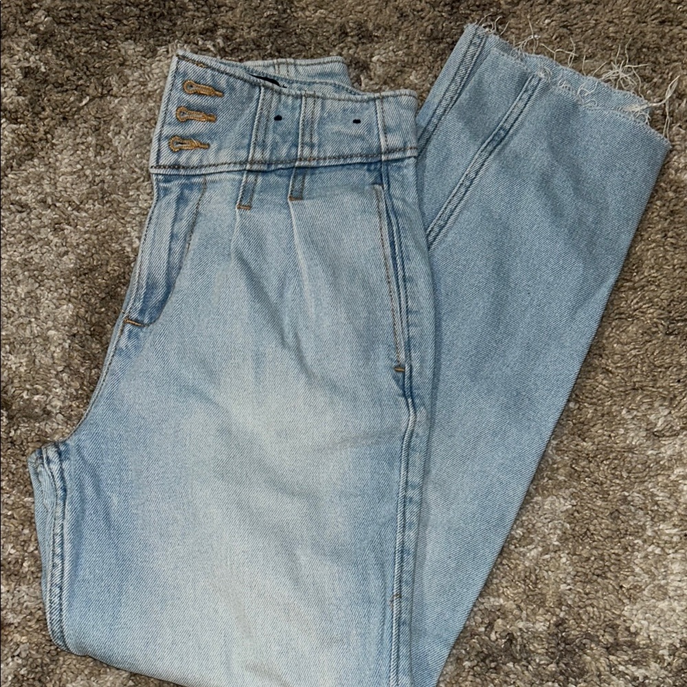 Hollister Light Blue Ankle & Cropped Jeans